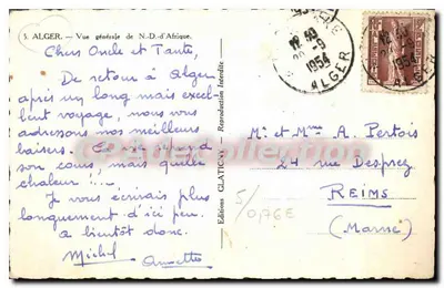 Algésiras — Ogólny widok N.D.d'Afrique — Wydawnictwo GLATICNY, nr 5 — Rewers