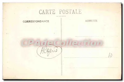 Alger — Statua księcia Orléans — wydawca Vancé, nr 218 — Rewers