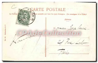 Alger — Paleis van de Gouverneur — Collectie A.V. Nr. 37 — Achterkant
