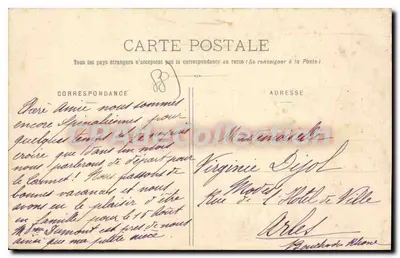 Épinal — Chemin Princes — Wydawca nieznany, numer serii nieczytelny — Rewers