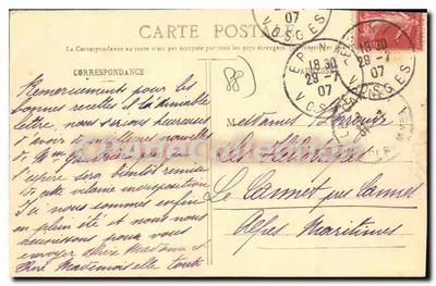 Epinal - A Mosela e o Ponte da República — Galeries Réunies de l'Est, n°41 — Verso