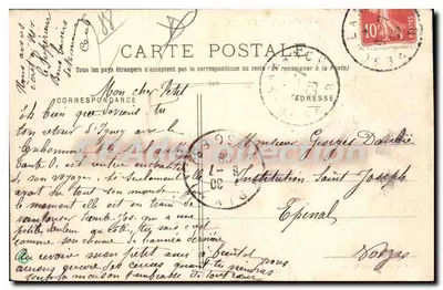 Gérardmer — Entrada da Gorge de Kichompré — Foto Homeyer e Ehret, Epinal — Verso