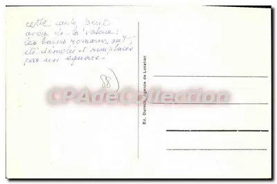 प्लोंबिएर-लेस-बैंस - रू डी स्टैनिस्लास - रोमन स्नान के दृश्य - प्रकाशक एड. डुरोच, नंबर 26 — पीछे