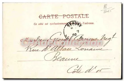 Plombières-les-Bains — Pomnik francuskiego malarza — kolekcja Heymann, Val d'Ajol, n°61 — Rewers