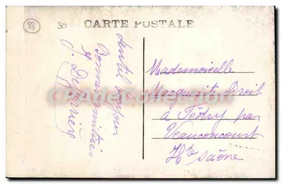 Plombières-les-Bains — A Virgem — Verso