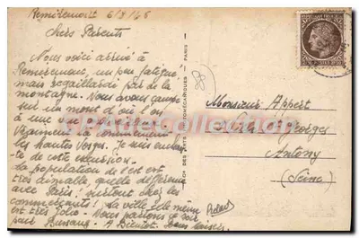 Remiremont — Vallei van de Moselle genomen vanaf het Parmont — Uitgeverij van de Fotomechanische Kunsten, n° 70 — Achterkant