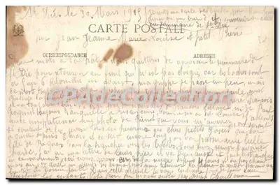 Saint-Dié (Vosges) — Rue du 16e Bataillon — Dom Trimbach spalony 27 sierpnia podczas bombardowania — wydawca Ad Weick, nr 11076 — Rewers