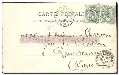 Bains-les-Bains — Les Thermes — R.F. Monné, Bazar — Rewers