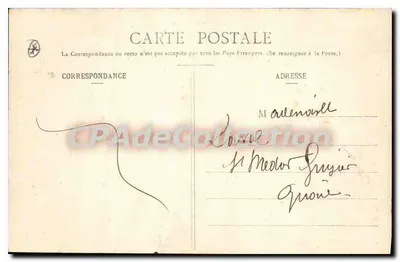 Le Ban de Vagney, visto do Chalet du Houé — Vagney (Vosges) — Imp. Ad. Wulick, Saint-Dié (Dépôt) N° 6063 — Verso