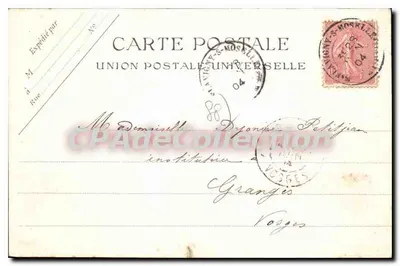 Abbatia św. Eustasza w Flavigny-sur-Moselle — Front Zachodni — Fototypia A. Benoit, Paryż — Rewers