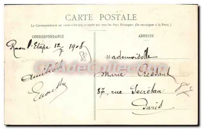 Pierre-Percée — ruínas sobre rocha — editor não identificado — Verso