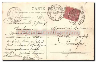 La Bresse (Vosges) — Ogólny widok centrum — A. I. Woick, Saint-Dié, nr 3961 — Rewers