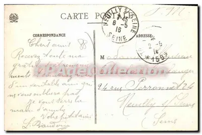 Martigny-les-Bains (Vosges) — Kąt Pavillona Źródeł i Wielkiego Hotelu — Edit Lachiche, n°146 — Rewers