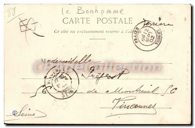 Widok na Bonhomme — Fraize — Wyd. Ad. Wotch (Dep. 45) N° 4540 — Rewers