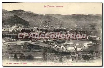 Le Thillot (Vosges) — Vista geral — Fábrica e Cités Dreyer — editor Thillot, N° 10838