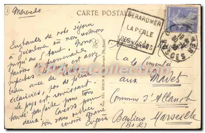 HAUTS-RUPTS blisko GERARDMER — widok wsi górskiej — Drukarnia Wydawnictwa BRAUN & Cie, Dornach (H.-Rhin) — Rewers