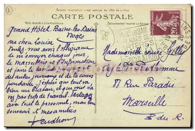 Bains-les-Bains — Widok ogólny — G. Virot, Bozar — Rewers