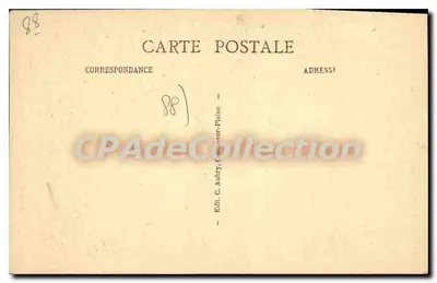 Celles-sur-Plaine (Vosges) — Vista sobre a Ménelle — Edit. G. Aubry, Celles-sur-Plaine — Verso