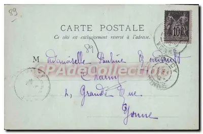 Faubourg de Cousin-la-Roche — Ayvallon — wydawca nieznany, numer serii nieczytelny — Rewers