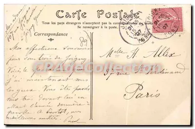Joigny — Vista geral — Livraria Lecocq — Joiguy — Verso