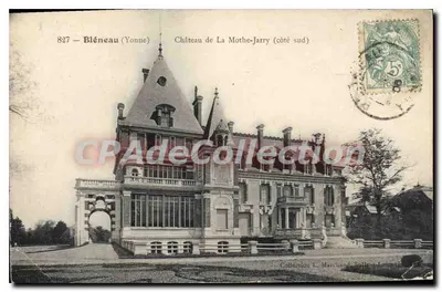 Castelo de La Mothe-Jarry (lado sul) — Bléneau (Yonne) — Coleção L. Marchand, Selly (Loire)