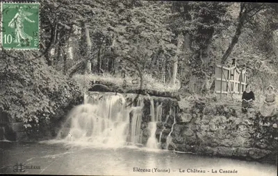 Bléneau (Yonne) — O Castelo - A Cascata — L. Lenormand, Orléans