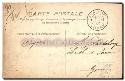 Vallée de la Cure — Pierre-Perthuis — Les Ponts — n°109 — Verso