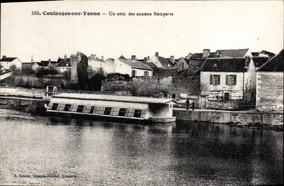 Coulange-sur-Yonne — Um canto dos antigos Muros — E. Goulet, livreiro-editor, Llamech