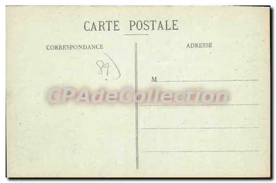 Cravant (Yonne) — Plein van de Station — Ed. Satin, foto-uitgave, Clamcy - 3e mijl — Achterkant