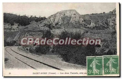 Saint-More (Yonne) — Os Dois Túneis, lado sul — Anciens Établ. e Cie, 51
