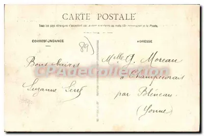 Ancy-le-Franc (Yonne) — El Castillo — Conjunto Sureste — Colección J. D., en Sens — Reverso