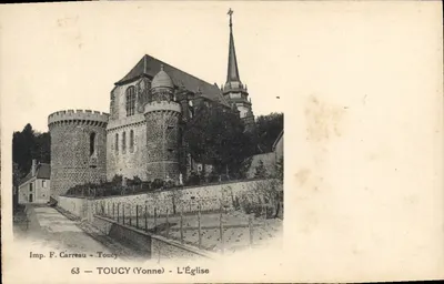 Toucy (Yonne) — A Igreja — Imp. F. Carreau - Toucy, n°63