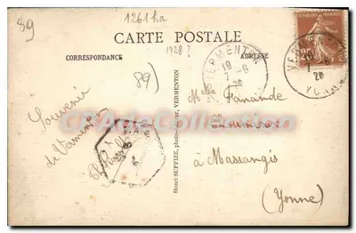 Vermenton (Yonne) — Vista geral — Henri Suffize, fotógrafo — Verso