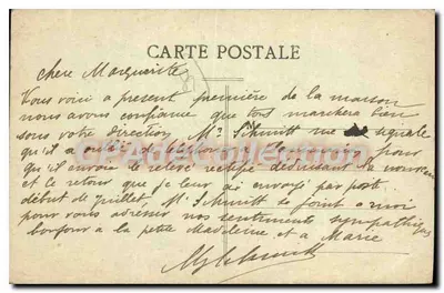 Toucy — A Rua Ouanne para Barnaud — Edição Godefroy — Verso