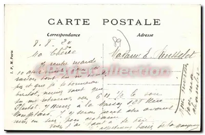 Villeneuve-sur-Yonne — Ansicht der Yonne über den Pont Bonneville — Edition C. Laperlin — Rückseite
