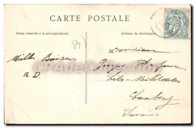 Vézelay — De Toren van de Oude Klok — B. F., Parijs, n°24 — Achterkant
