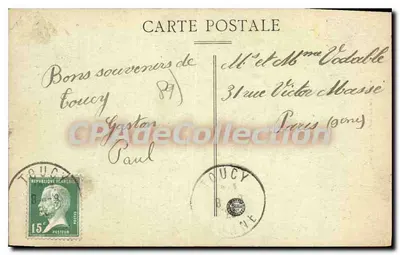 Toucy — L'Ouannie au Pâtis — Wydawnictwo Godefroy — Rewers
