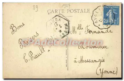 Vermenton — Wieża — Wyd. rés. Montavon, tabak — Rewers