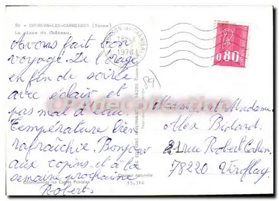 AUXERRE — Praça Saint-Léger — Edições Mavernaïs — Verso