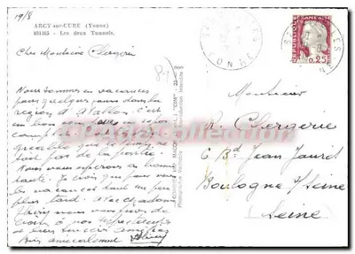 Arcy-sur-Cure — Os dois Túneis — CIM — Verso