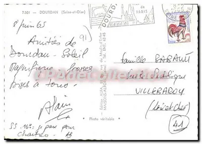 Dourdan — A Igreja, O Castelo, A Halle — Edição ALFA — Verso