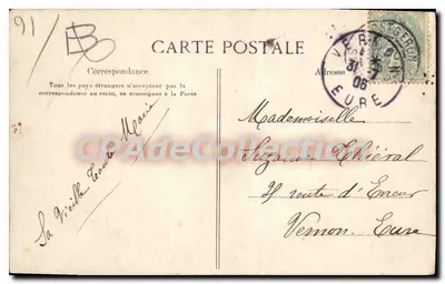 Lembrança de Montgeron — Editor E.L.D. — Modelo Depositado — Verso