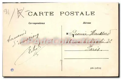 Orsay — O lago — Editor Lefèvre — Verso