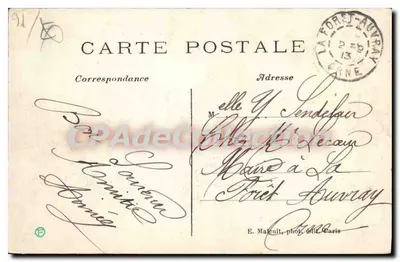 Palaiseau — L'Île d'Amour — La Pièce d'Eau — E. M. — Verso