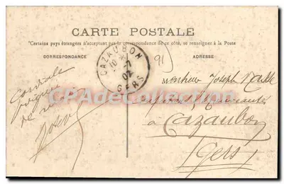 Longjumeau — Algemene uitzicht van de Grande-Rue — Uitgever niet geïdentificeerd, serie-nummer niet zichtbaar — Achterkant
