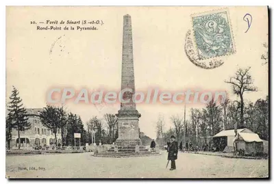 Floresta de Sénart (S.-et-O.) — Rond-Point de la Pyramide — Boret, editor Ivry