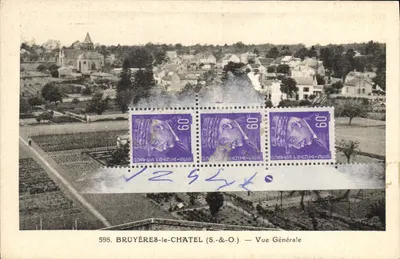 Bruyères-le-Châtel (S.-&-O.) — Vista Geral — editor S.&O. n°598