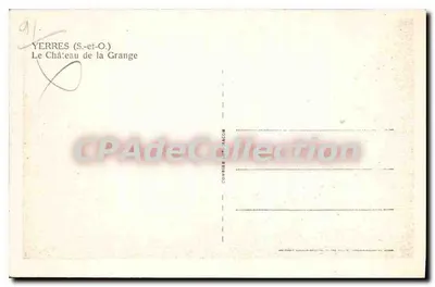 Yerres (S.-et-O) — Zamek La Grange — wydawca Cim — Rewers