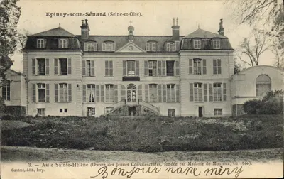 Epinay-sous-Sénard (Seine-et-Oise) — Asilo Sainte-Hélène para jovens convalescentes, fundado pela Sra. de Montour em 1860 — Gautrot, editor, Ivry, n°3