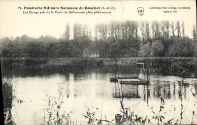 Poudrerie Militaire Nacional do Bouchet (S.-et-O.) — Os Etangs vistos da Estrada de Ballancourt (Local pitoresco) — Coleção Paul Allorge, Série C 25